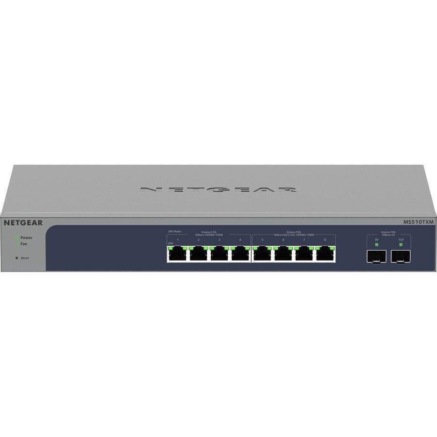 Netgear MS510TXUP-100NAS 8 Port Ultra60 4×2.5G 4x10G 2x PoE 10G SFP Smart Switch