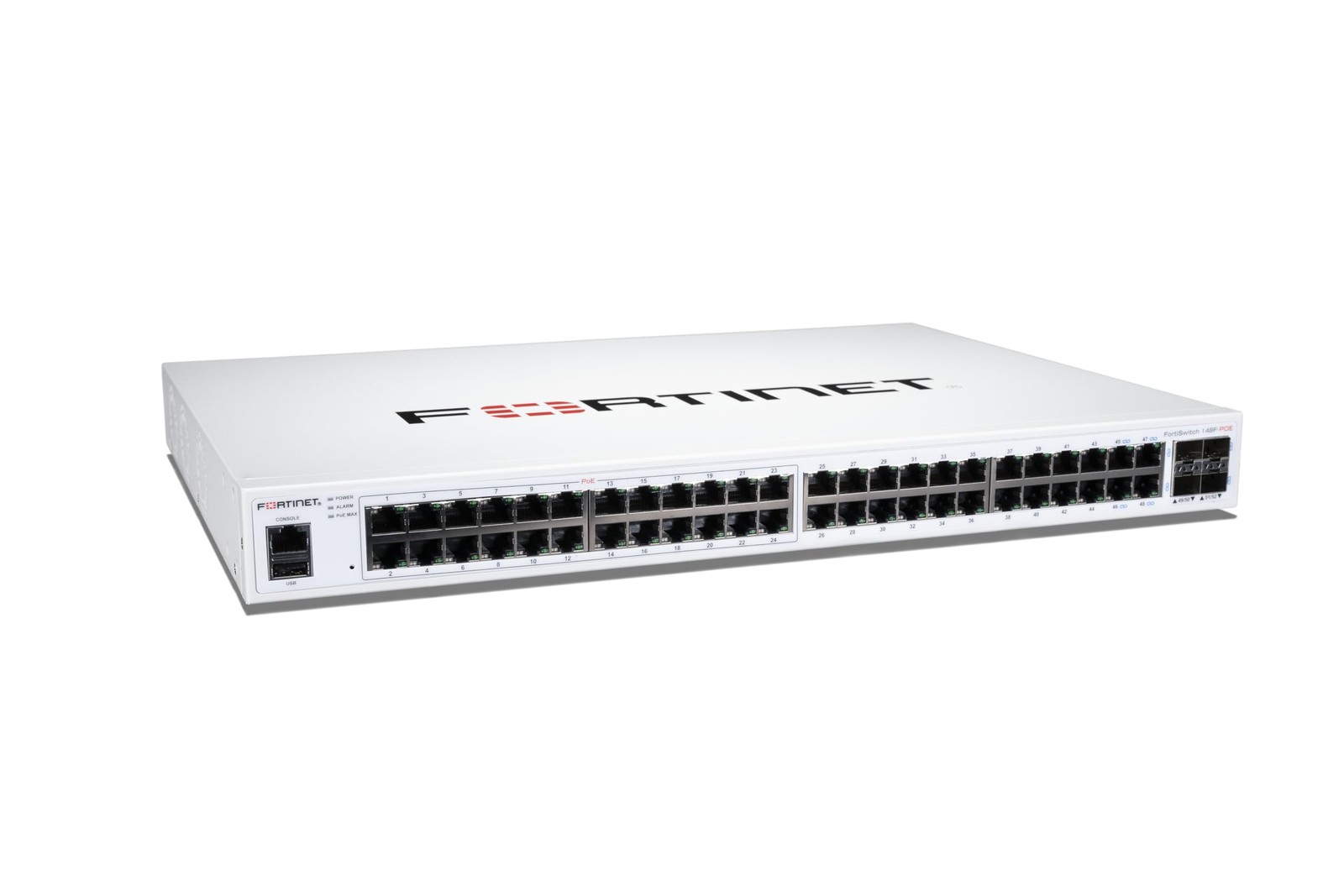 Fortinet FortiSwitch 148F-POE L2+ Management Switch with 370W PoE FS-148F-POE