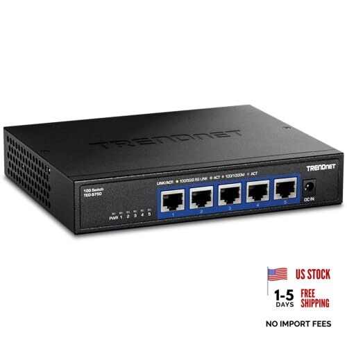 Switch, TEG-S750, 5 x RJ-45 Ports, 100Gbps Switching Capacity, 5-Port 10G