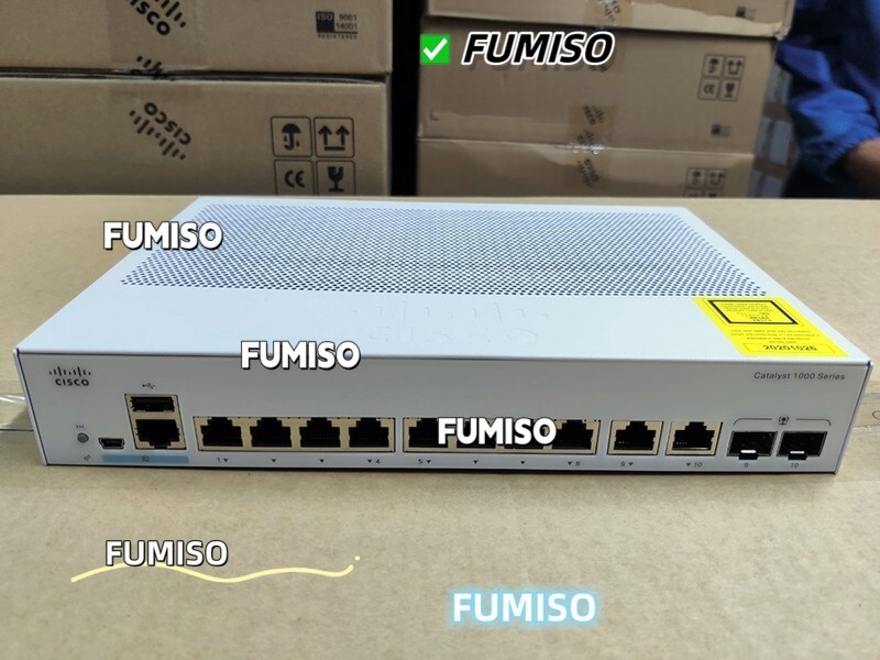 C1000-8T-2G-L Cisco C1000 Series 8×10/100/1000 Ethernet ports, 2x 1G SFP &RJ-45