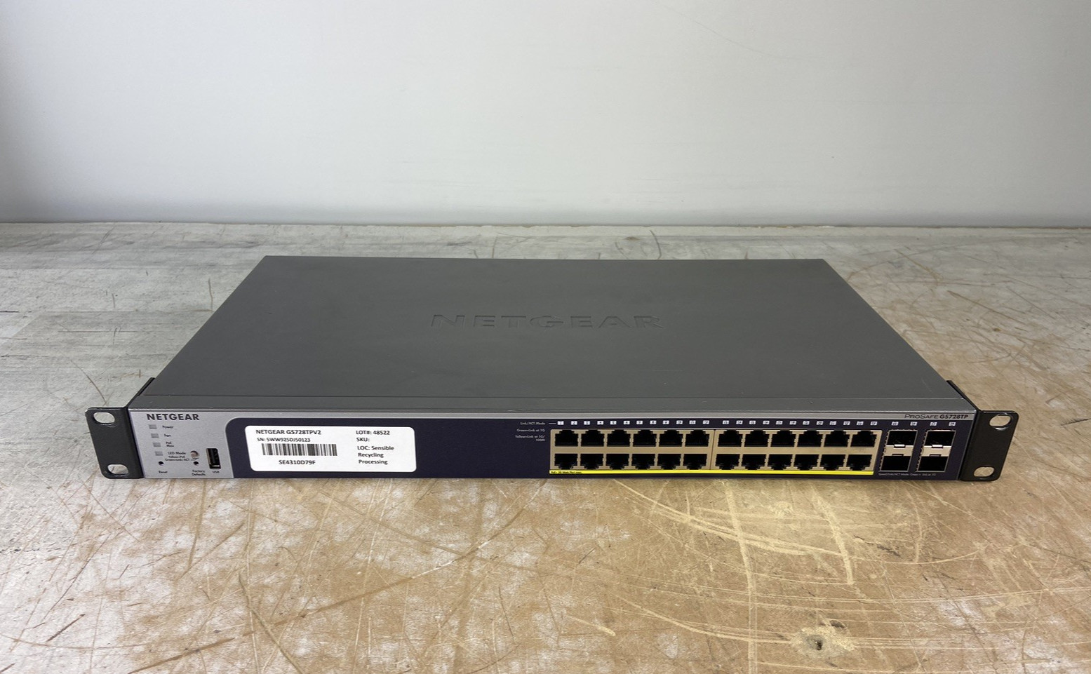 NETGEAR GS728TPV2 24-PORT GIGABIT POE+ SMART MANAGED PRO SWITCH W 4 SFP PORTS