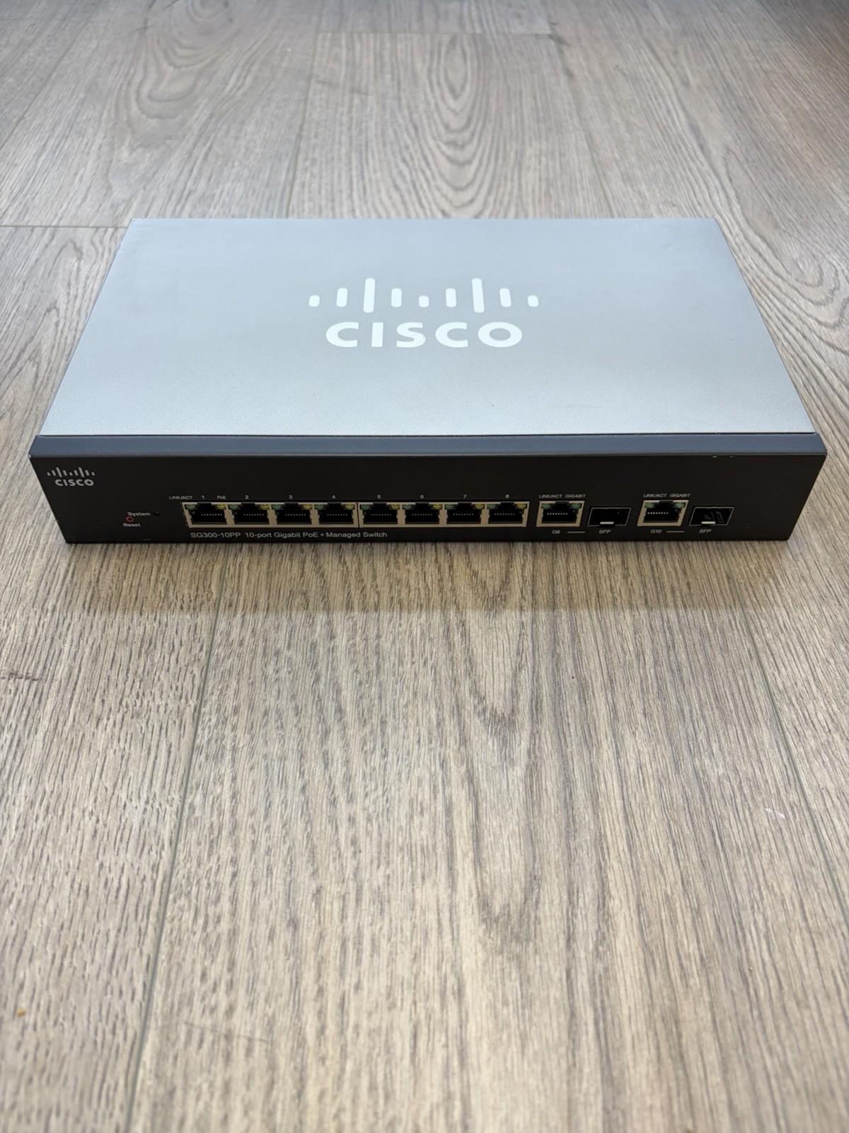 Cisco SG300-10PP 10-Port Gigabit Ethernet Switch – Black (MANY IN STOCK)