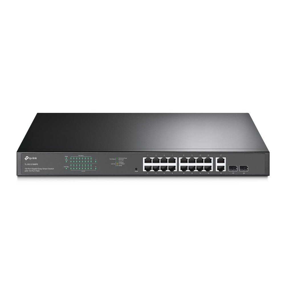 TP-Link TL-SG1218MPE | 18-Port 1000Mb Gigabit Easy Smart Switch | 16* PoE+ Port