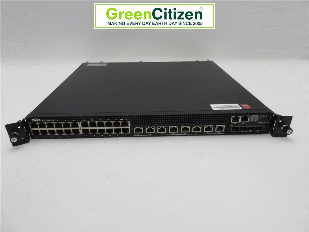 Dell N3132PX-ON 32 Port Switch 8x5G 4x10G 2x 1100W PSU – Warranty until 2042!