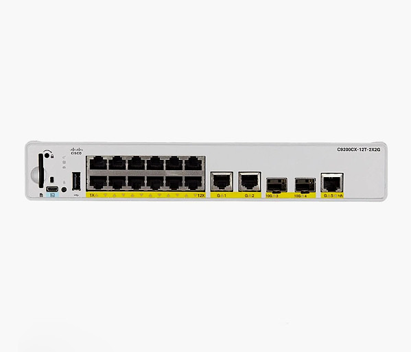 CISCO C9200CX-12T-2X2G-E | Catalyst 9200CX 12-Port 1G Network Essentials Switch