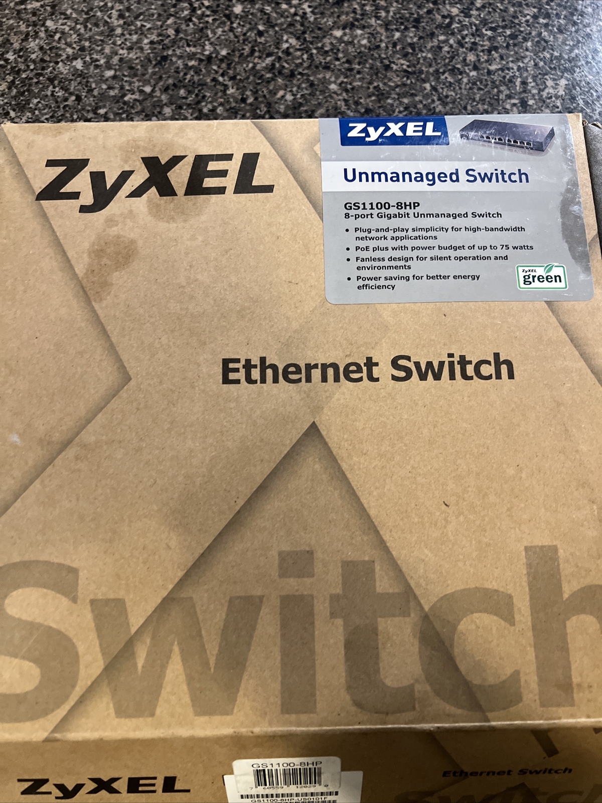 ZyXEL (GS1100-8HP) Network Device 8 Port Gigabit Never Used