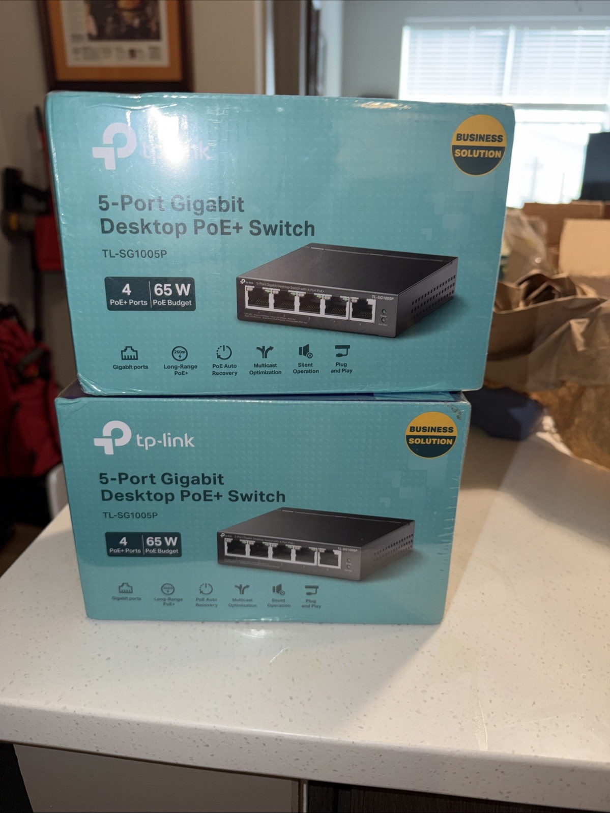 TP-Link 5-Port Gigabit PoE Switch, 4 PoE+ Ports @65W w/ Shielded Ports *SEALED*