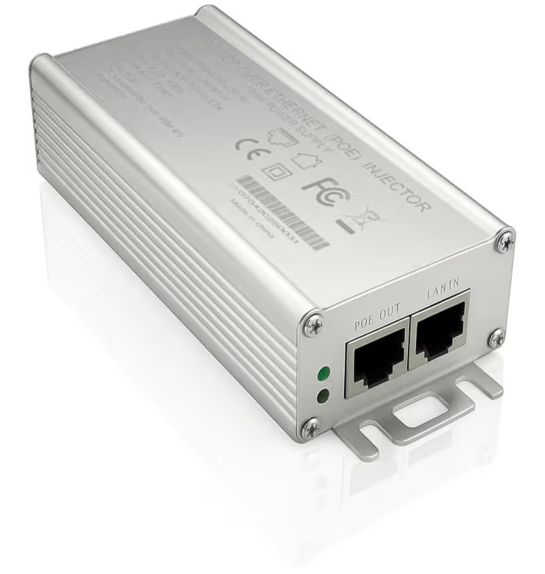 150W PoE Injector 2.5Gb/1.25Gb for Starlink Gen 3 Dish, Material Aluminium Alloy