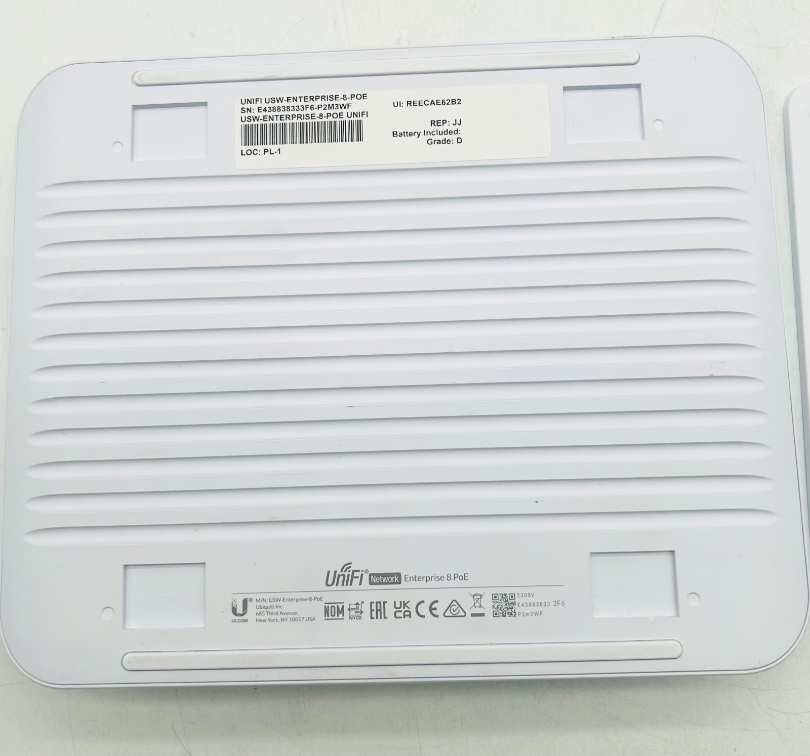 UBIQUITI UNIFI ENTERPRISE 8 POE USW-ENTERPRISE-8-POE MULTI-GIGABIT SWITCH +MOUNT