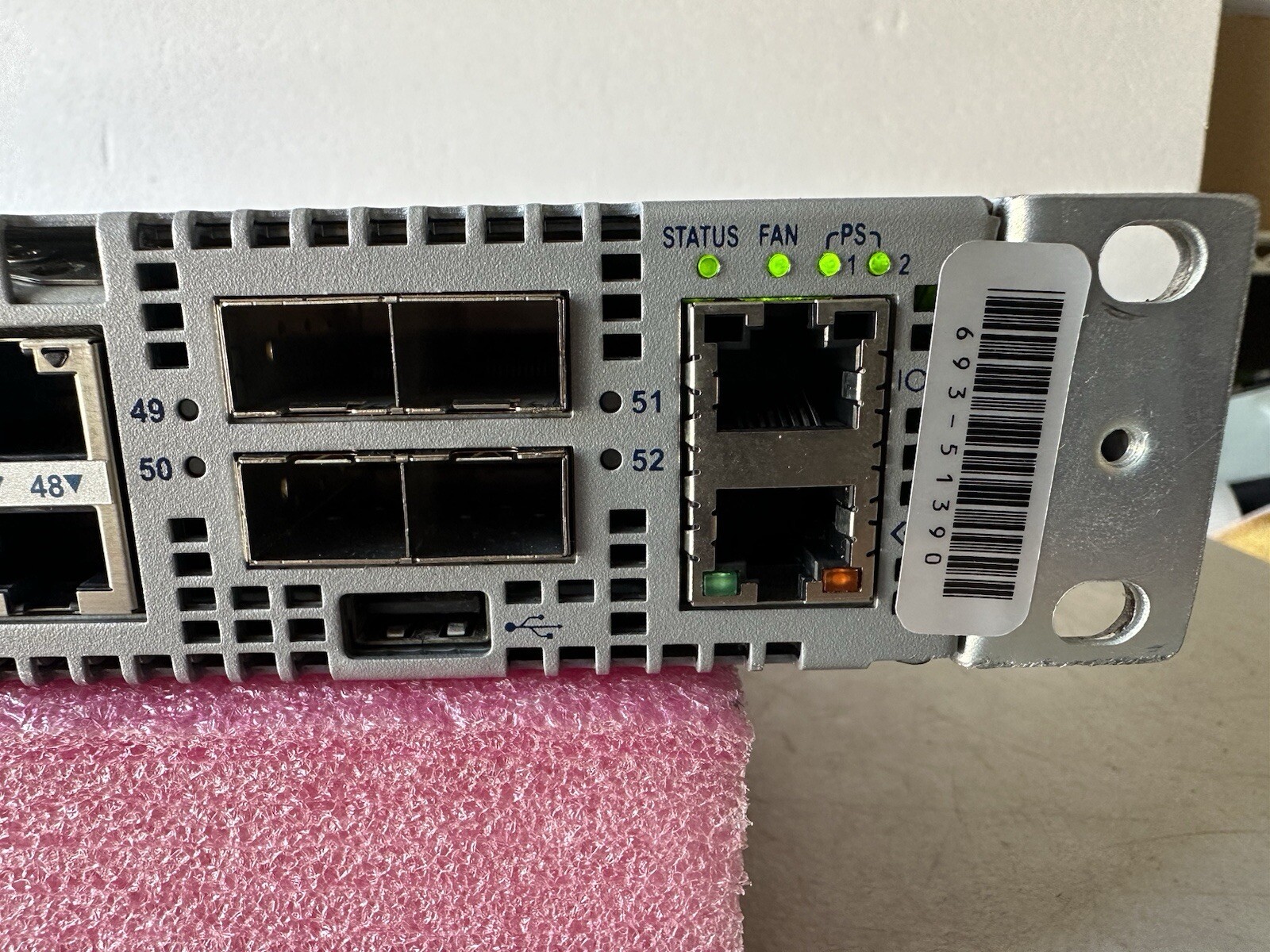 Arista DCS-7050T-52-48-Port RJ45 4x SFP+ Switch Dual AC-PSU –