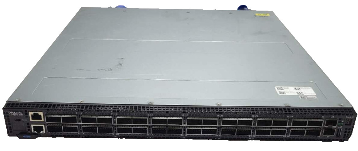 Dell EMC Z9100-ON 32-Port 100GbE QSFP28 2×10 GbE SFP+ Network Switch with 2x PSU