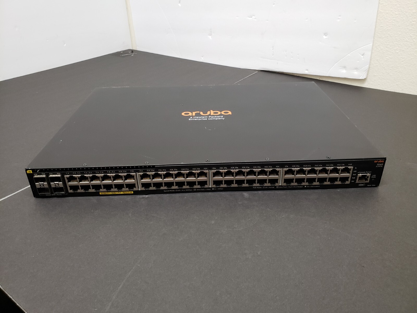 HP ARUBA 2540 JL357A 48 Port Rack Mountable Ethernet Switch *READ*