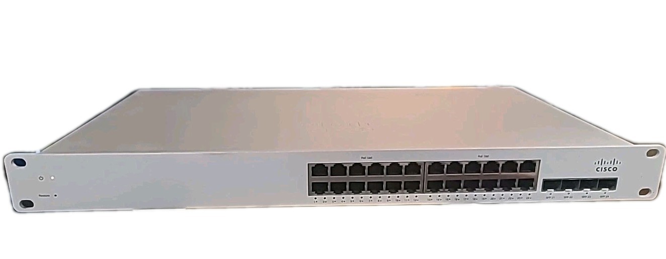 Meraki Cisco MS225-24P & MS220-24P HW Gigabit PoE Switch Unclaimed