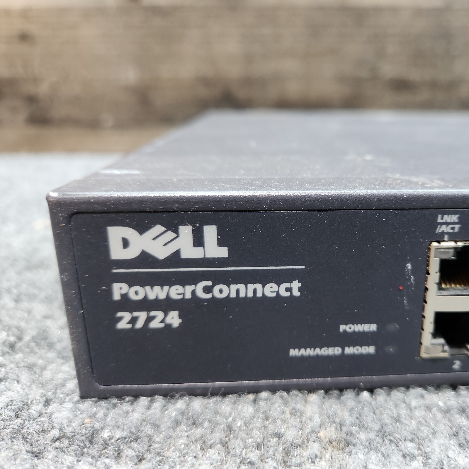 Dell PowerConnect 2724 Managed Switch 24-Port Network Hook up