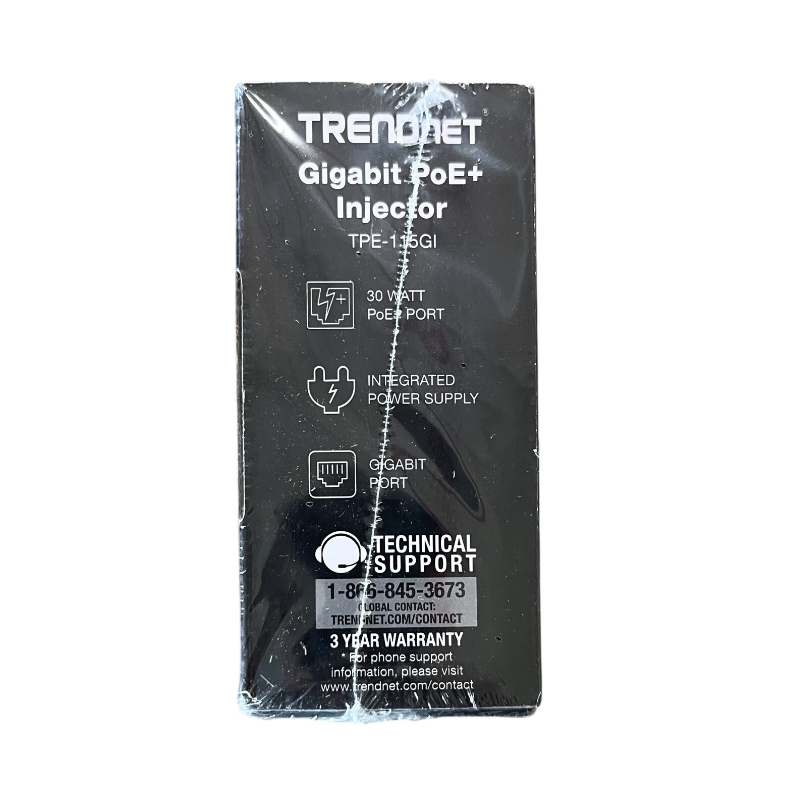 TRENDnet TPE-115GI Gigabit PoE+ Injector NEW Sealed Box