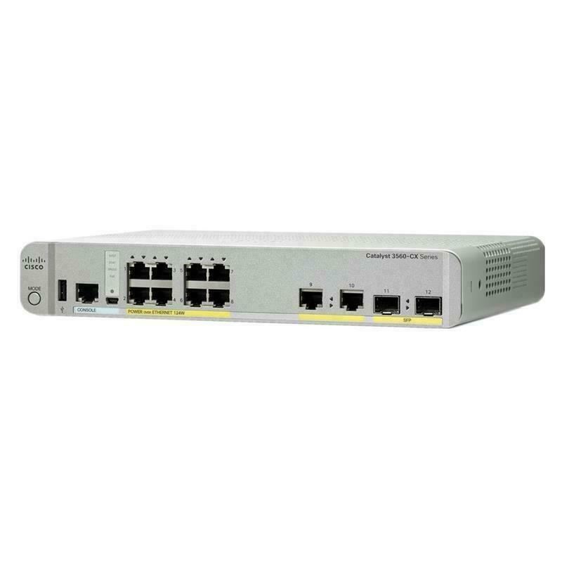 Cisco WS-C3560CX-12PC-S Catalyst 3560-CX 12 Port PoE Ip Base New Sealed MMD0
