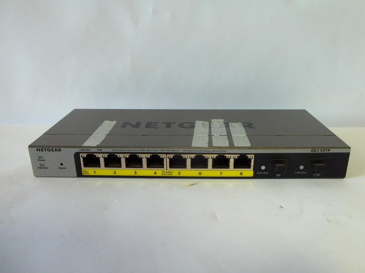 Netgear GS110TP V3 Prosafe 8-Port Gigabit PoE+ Ethernet Smart Managed Pro Switch