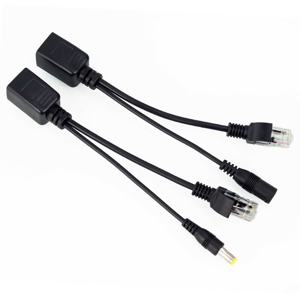 Passive Power Over Ethernet PoE Adapter Injector+ Splitter Kit 5v 12v 24v 48v