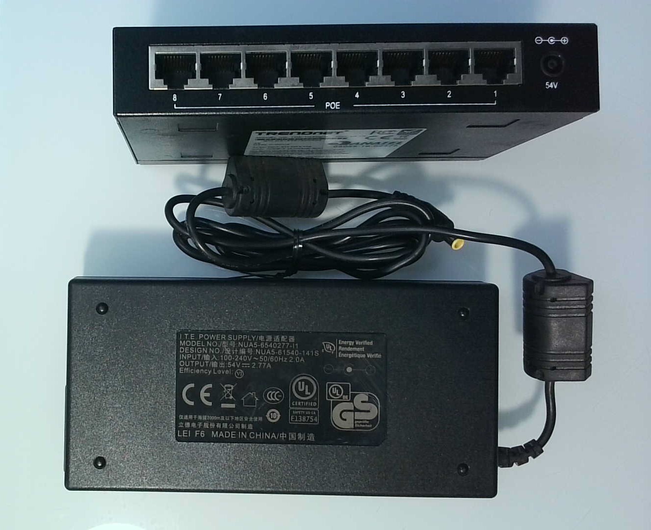 TRENDnet GREENnet TPE-TG80g/A 8-Port Gigabit PoE+ Ethernet Switch