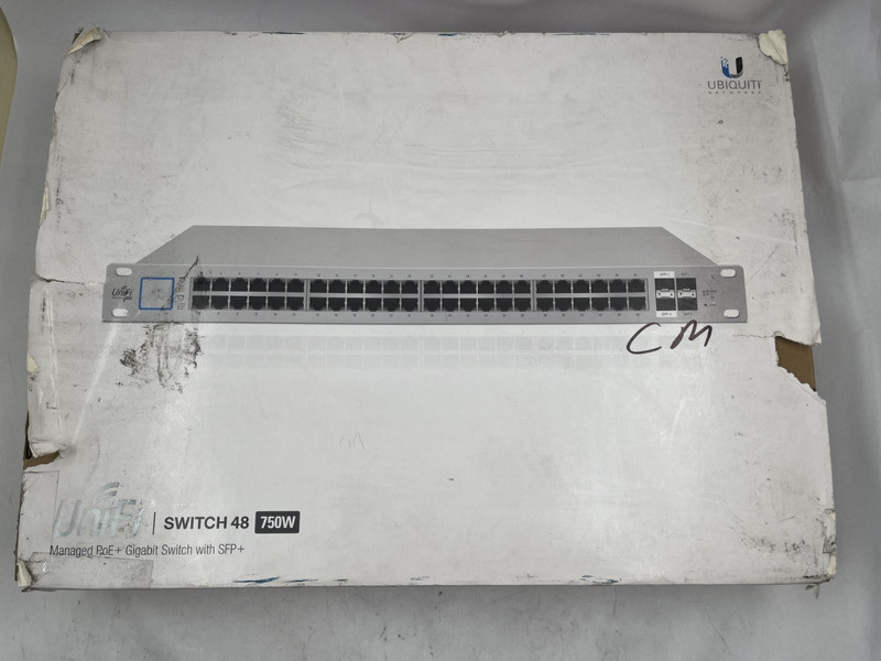 UBIQUITI NETWORKS US-48-750W GIGABIT 48-PORT RACK-MOUNTABLE MANAGED POE+ SWITCH