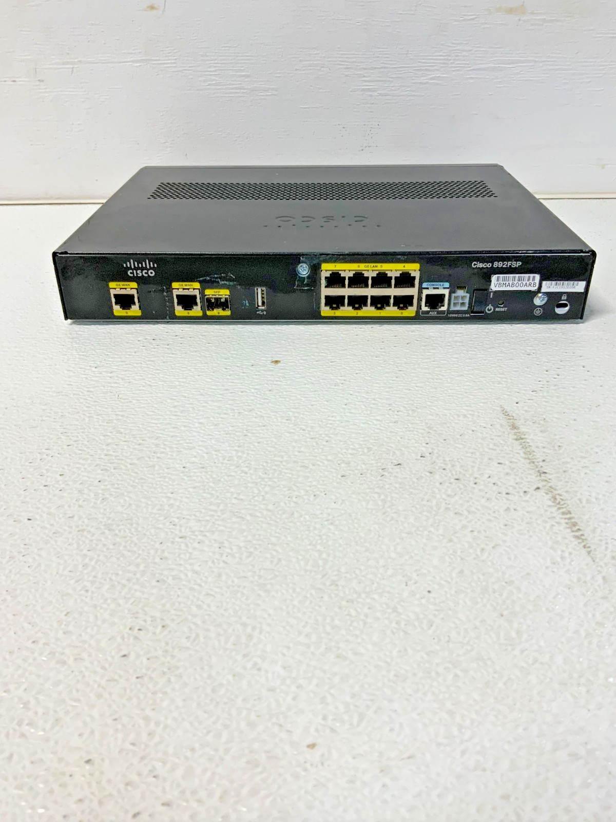 Cisco 800 Series 892FSP Gigabit Ethernet Switch Wired Security Router 25D