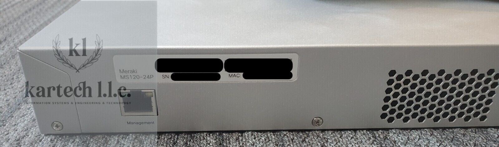 Cisco Meraki-MS120-24P-HW **UNCLAIMED** Cloud Managed Switch- 24-Port POE