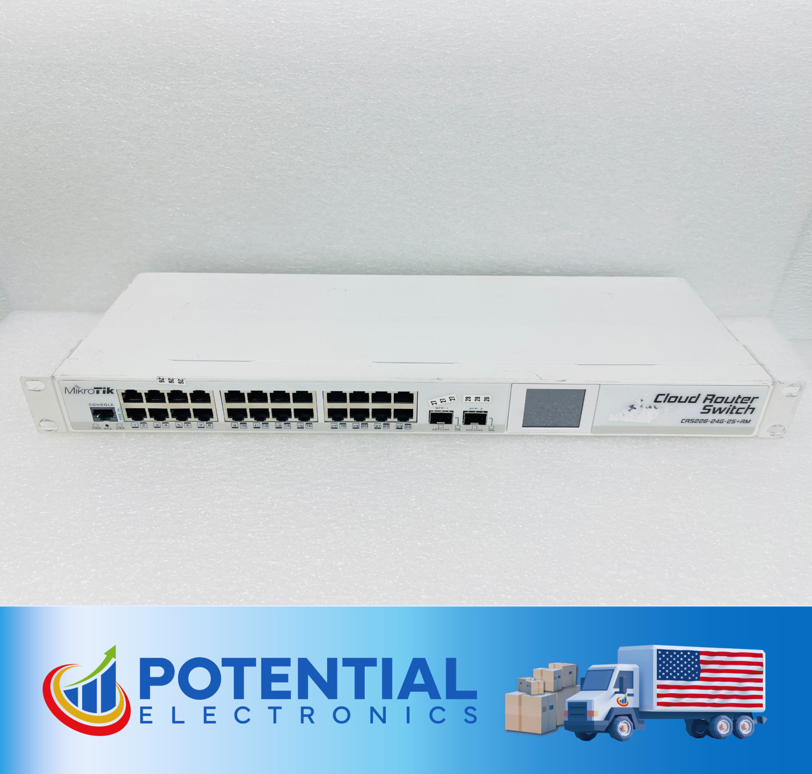 USED – MikroTik Cloud Router Switch CRS226-24G-2S+RM (Unit Only) w/ Free Shipp