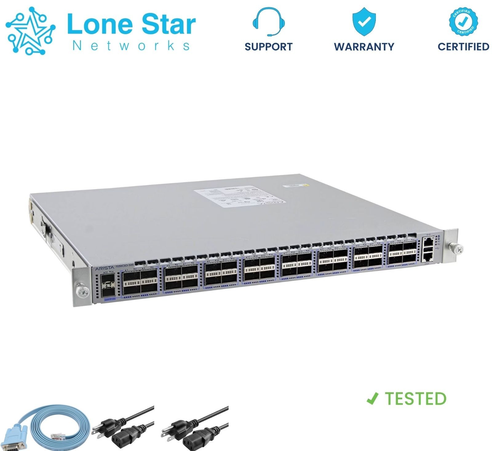 Arista DCS-7050QX-32S-R 7050X, 32xQSFP+ & 4xSFP+ switch