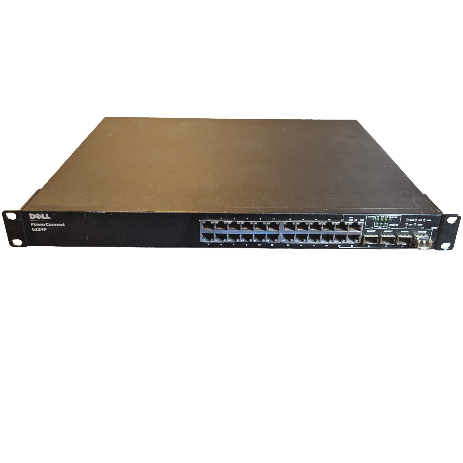 Dell PowerConnect 6224P 24-Port Rack-Mountable Gigabit PoE Ethernet Switch 4xSFP