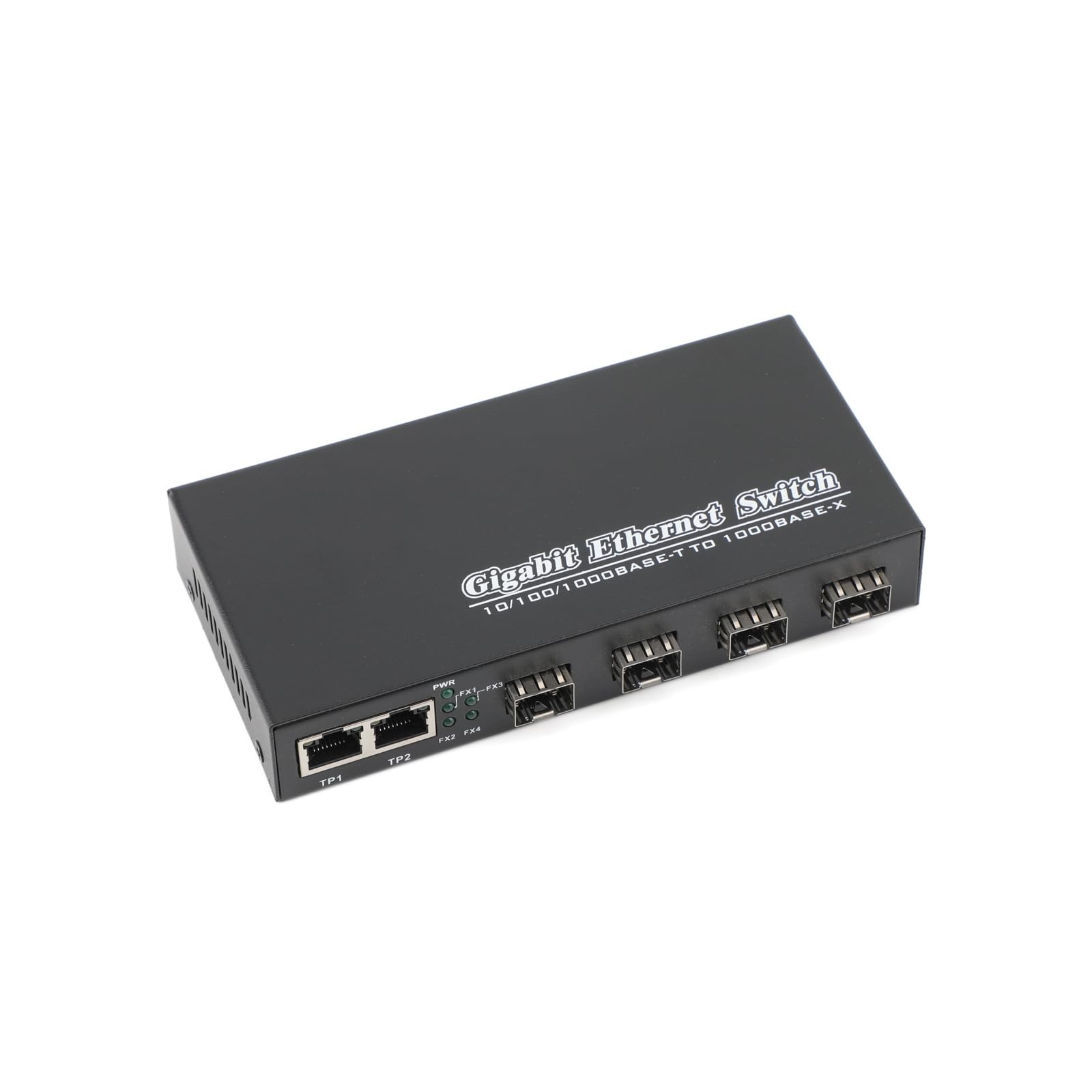 Gigabit Fiber Optic Switch SFP Media Converter 4 SFP to 3 RJ45 Transceiver 10…