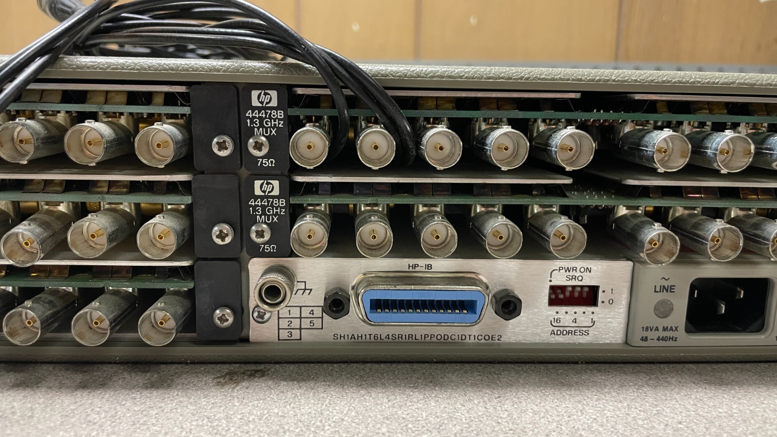 HP 3488A Switch Control Unit w/ 44478Bx5, with HP-IB Connector