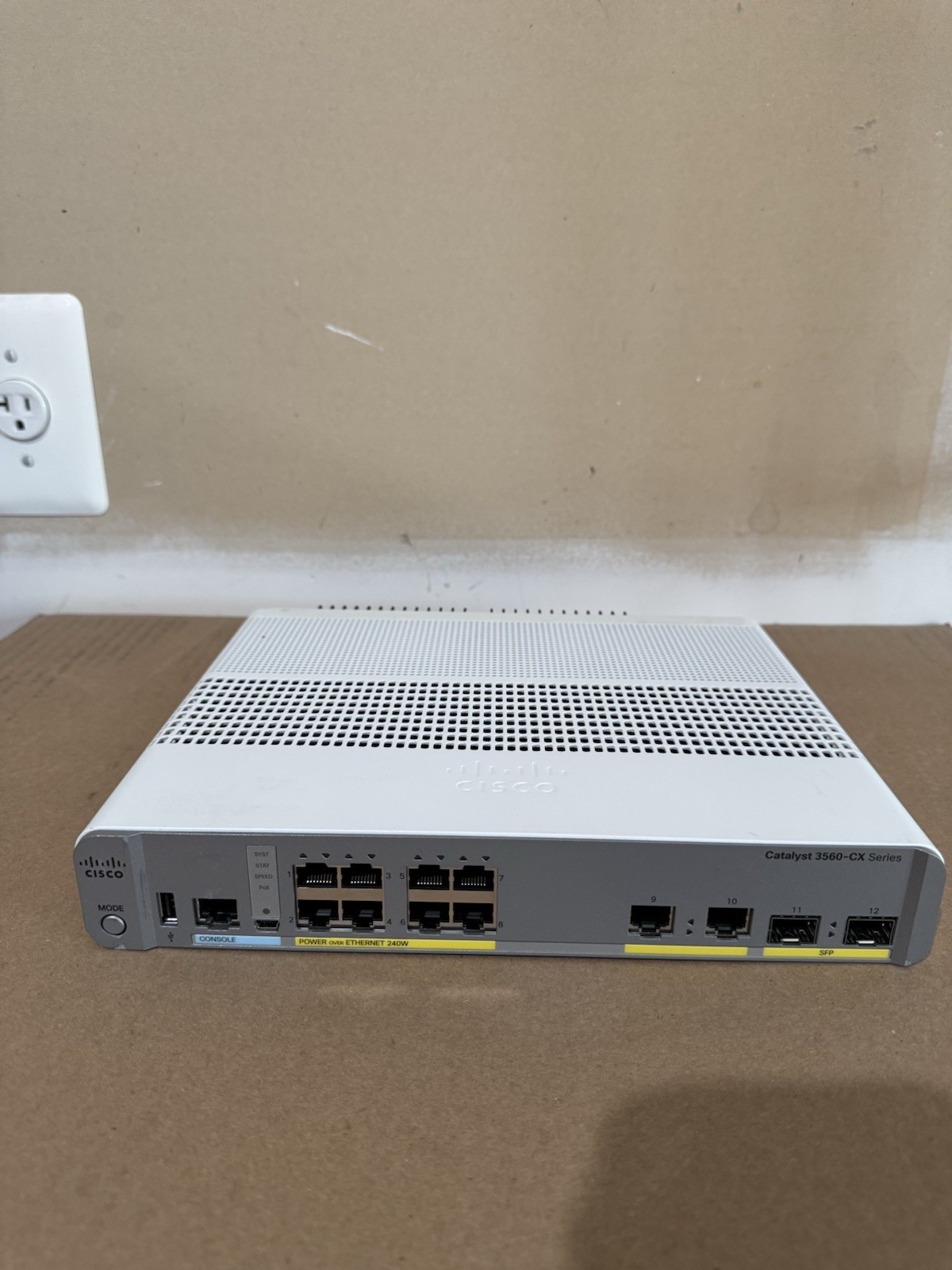 Cisco Catalyst WS-C3560CX-8PC-S Managed Switch 8 PoE+ Port | Quantity Available
