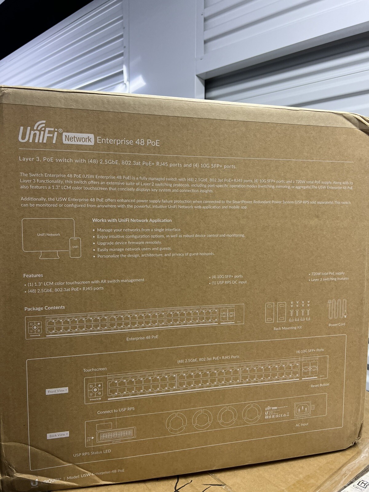 Ubiquiti UniFi (USW-ENTERPRISE-48-POE) 48 Port POE Switch