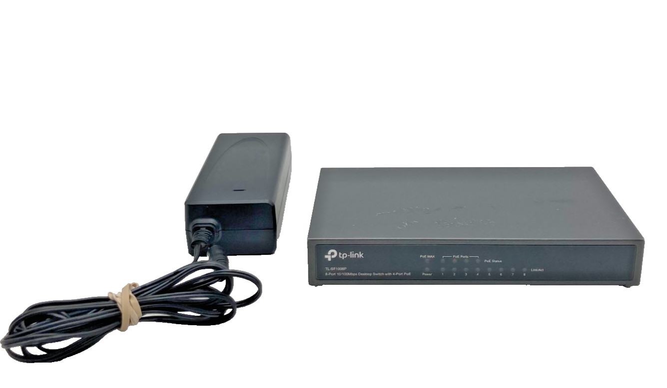TP-LINK Technologies TP-Link (TL-SF1008P) 8-Ports External Switch Managed
