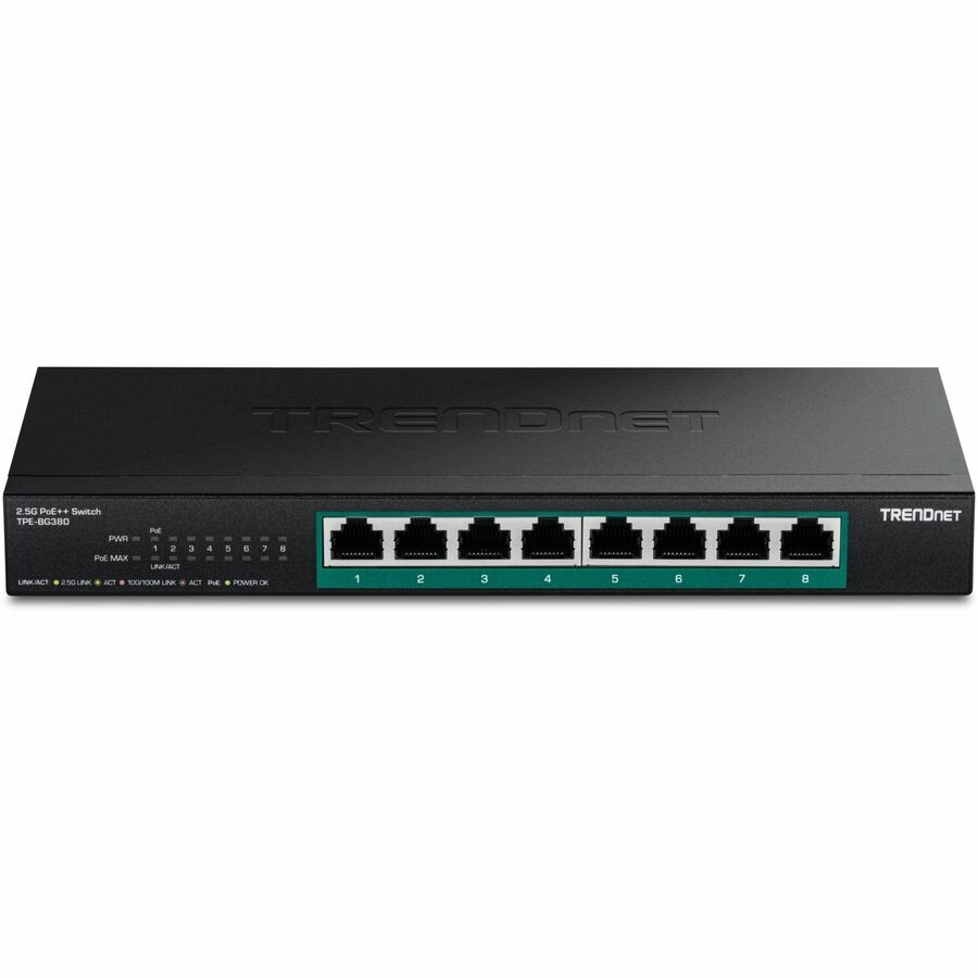Trendnet TPEBG380 8-Port 2.5G PoE++ Switch 230W 40Gbps