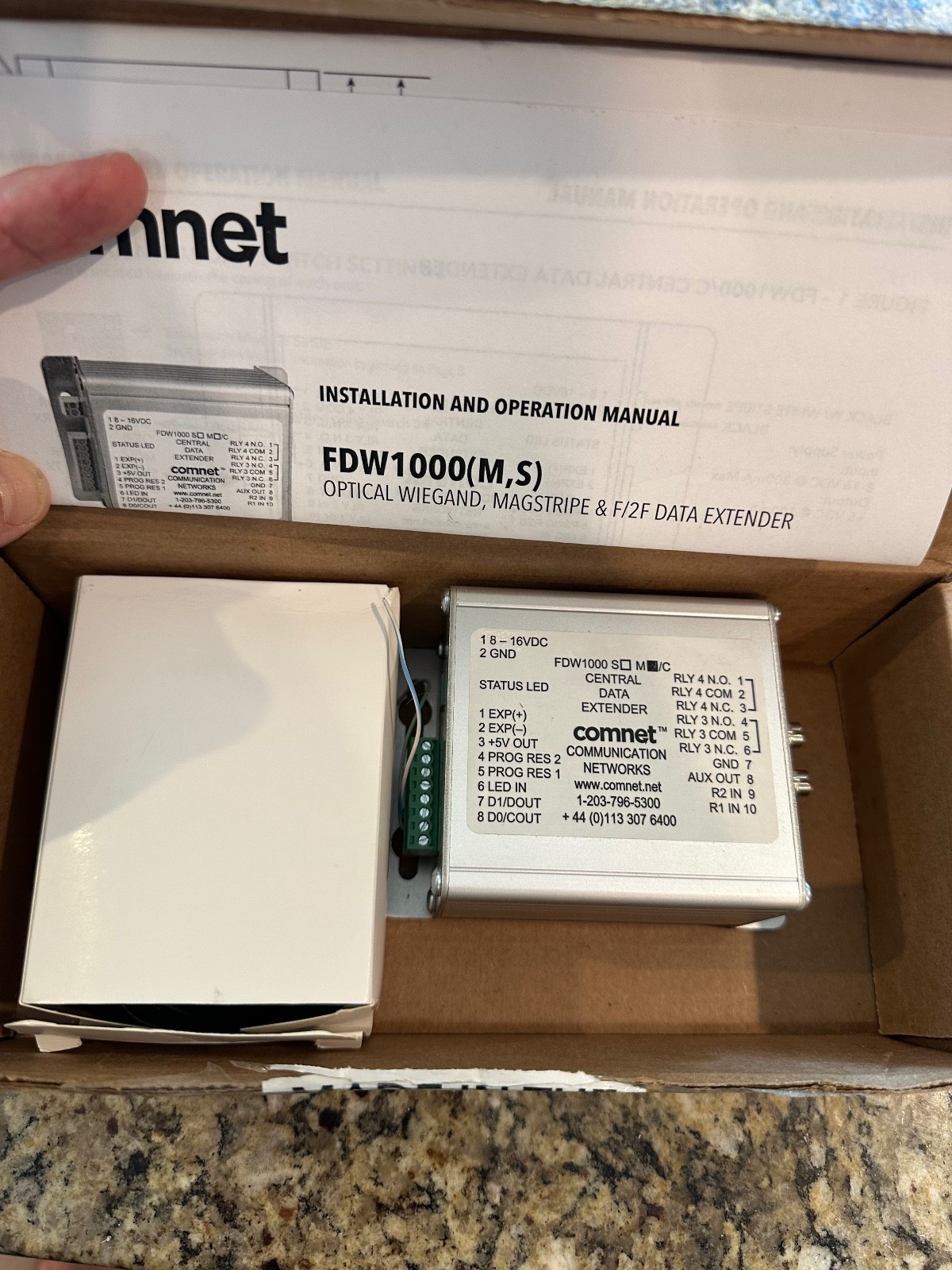 ComNet FDW1000M/C Optical Weigand Extender Central Unit MM