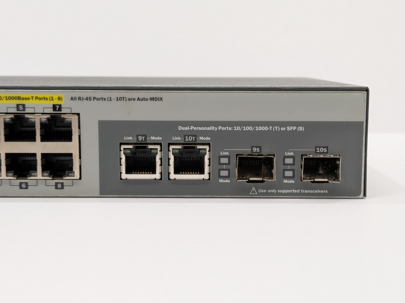 HP/HPE 2530F 8G PoE+ 2SFP (J9774A) 8 Port Layer 2 Managed Switch – No Adapter