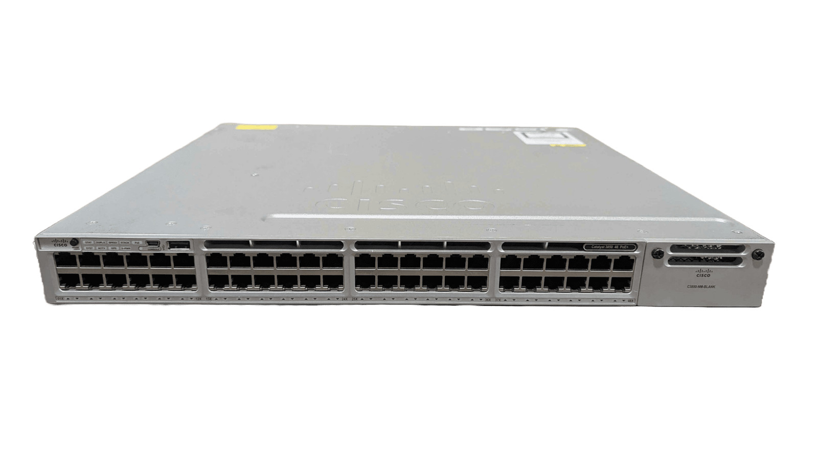 Lot of 2 Cisco WS-C3850-48F 48 Port Gigabit PoE+ Switch