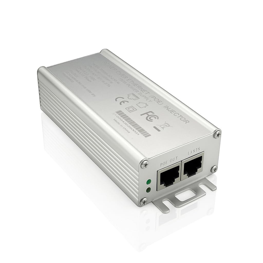 Elfcam – 150W PoE Injector 2.5Gb/1.25Gb for Starlink Gen 3 Dish, Material Alu…