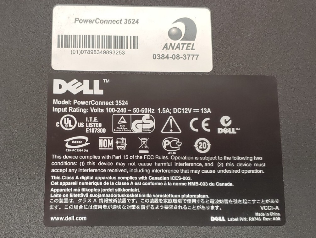 Dell PowerConnect 3524 Gigabit SFP24-Port Managed Gigabit Network Switch 10/100
