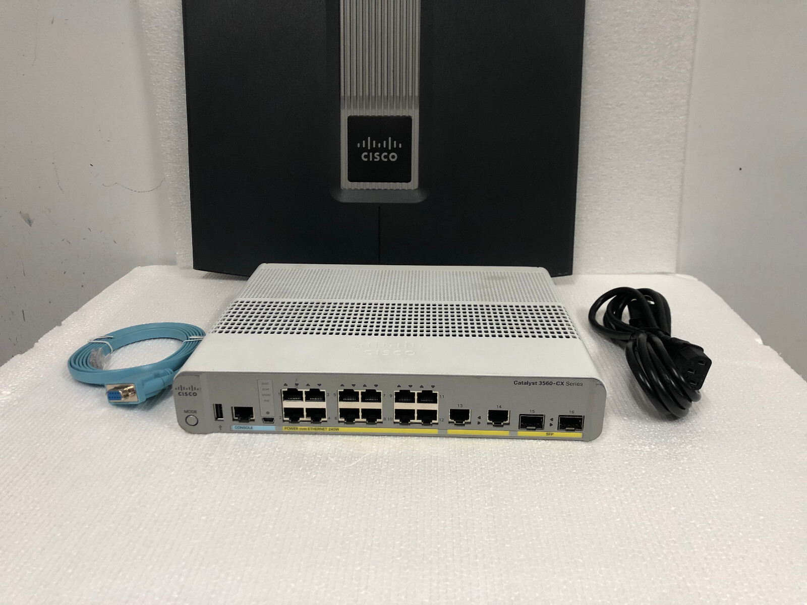 CISCO WS-C3560CX-12PC-S 12 Gigabit Ethernet Port 3560-CX PoE IP Base Switch