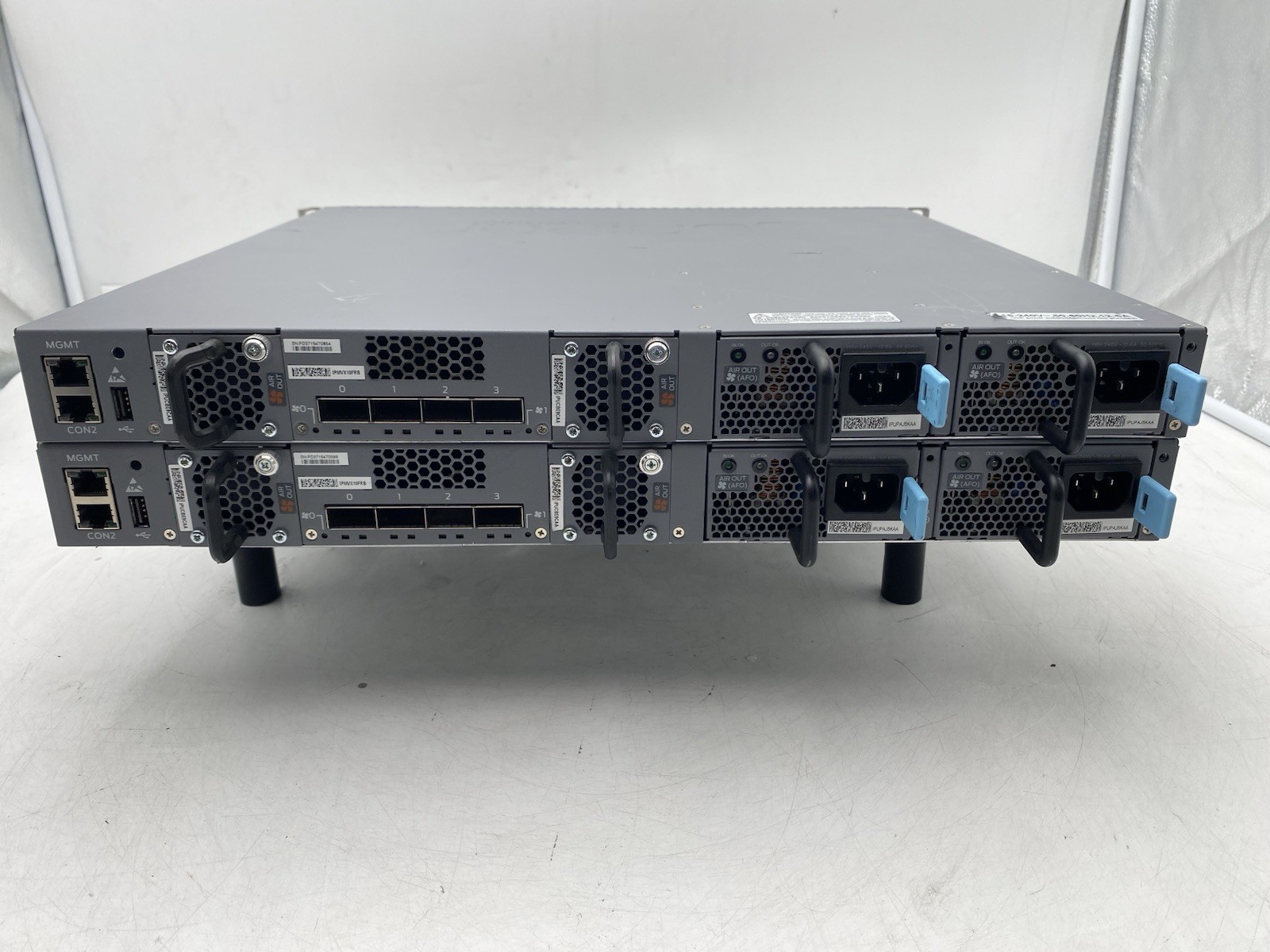 Lot of 2 Juniper Networks EX4300-48P PoE+ 48 Port Gigabit Ethernet Switch
