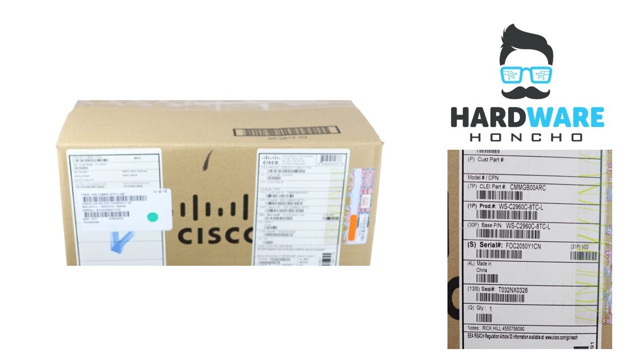 Cisco Catalyst WS-C2960C-8TC-L Fast Ethernet Managed Network Switch