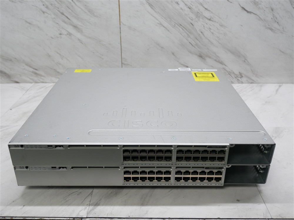 Lot of 2 Cisco Catalyst 3850 WS-C3850-24T-S 24-Port Layer 3 Managed Switch!