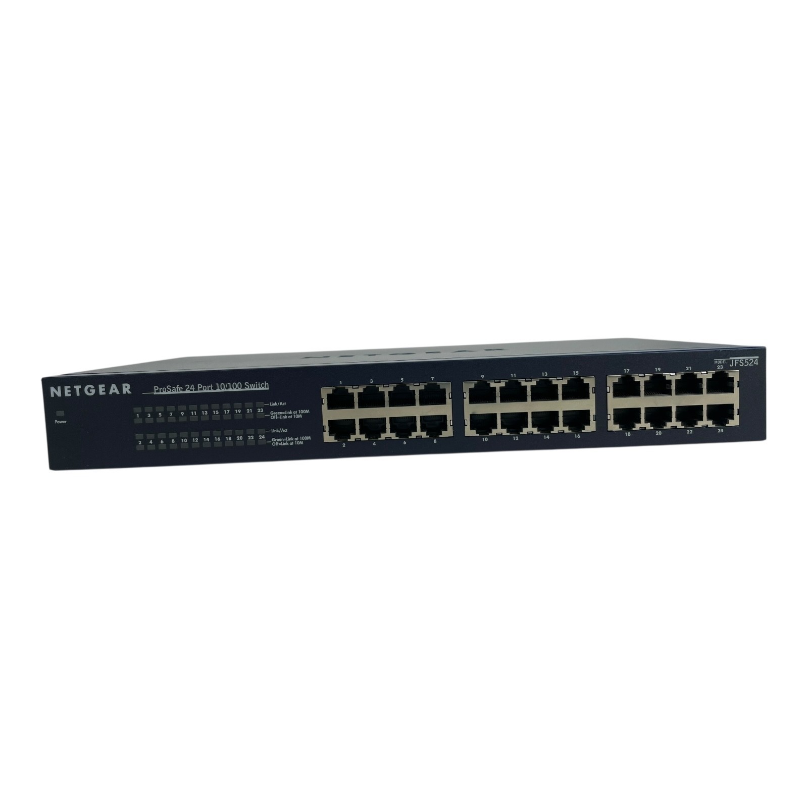 NetGear ProSafe JFS524 24 Port 10/100Mbps Ethernet Switch 60Hz, 1.2A