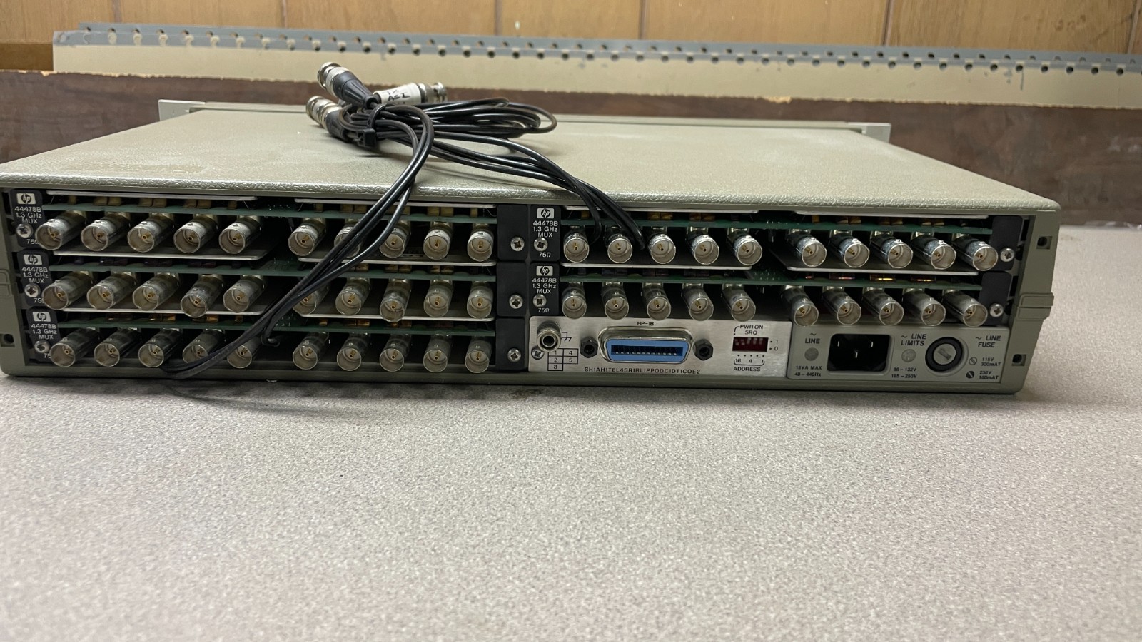 HP 3488A Switch Control Unit w/ 44478Bx5, with HP-IB Connector