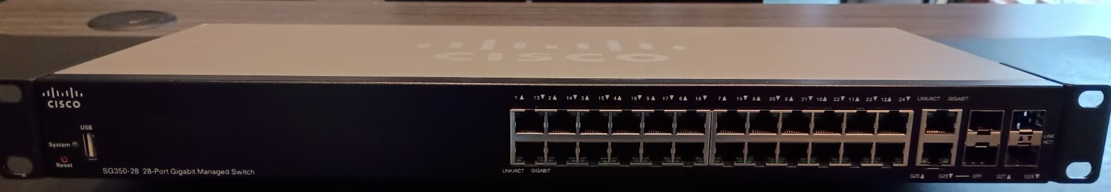 Cisco SG350-28 28-Port Network Switch,