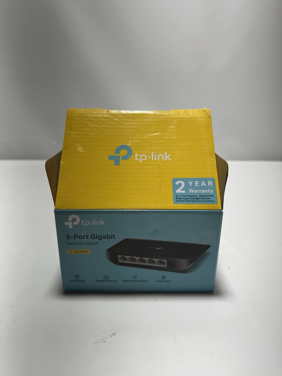 TP-Link TL-SG1005D 5-Port Gigabit Ethernet Switch – Desktop/Wall Mount