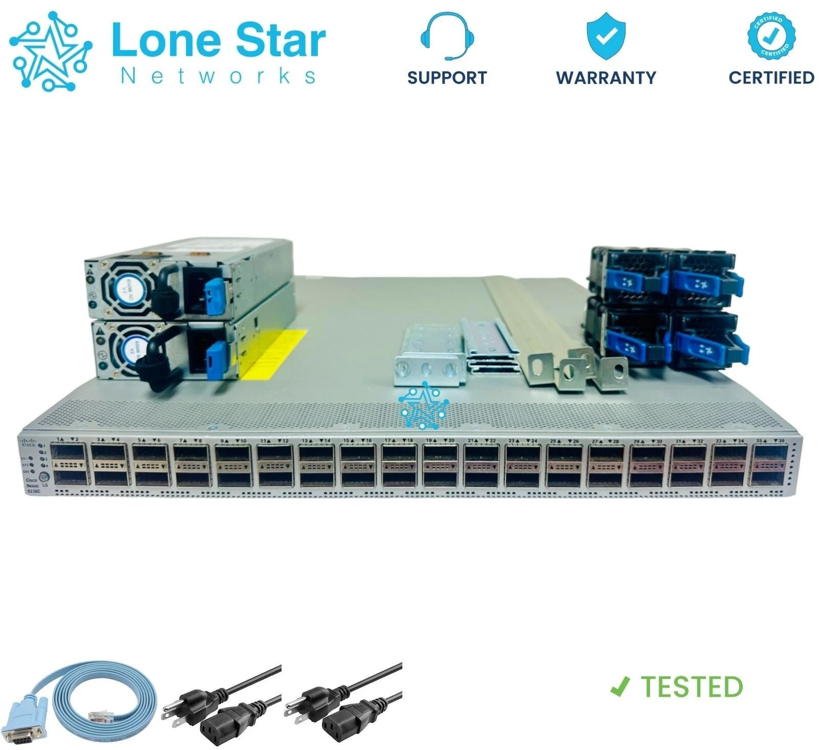 Cisco N9K-C9236C 36P 100GbE QSFP28 PE Switch