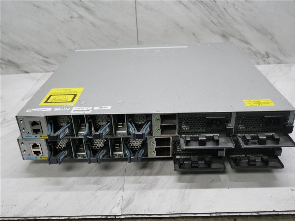 Lot of 2 Cisco Catalyst 3850 WS-C3850-24T-S 24-Port Layer 3 Managed Switch!